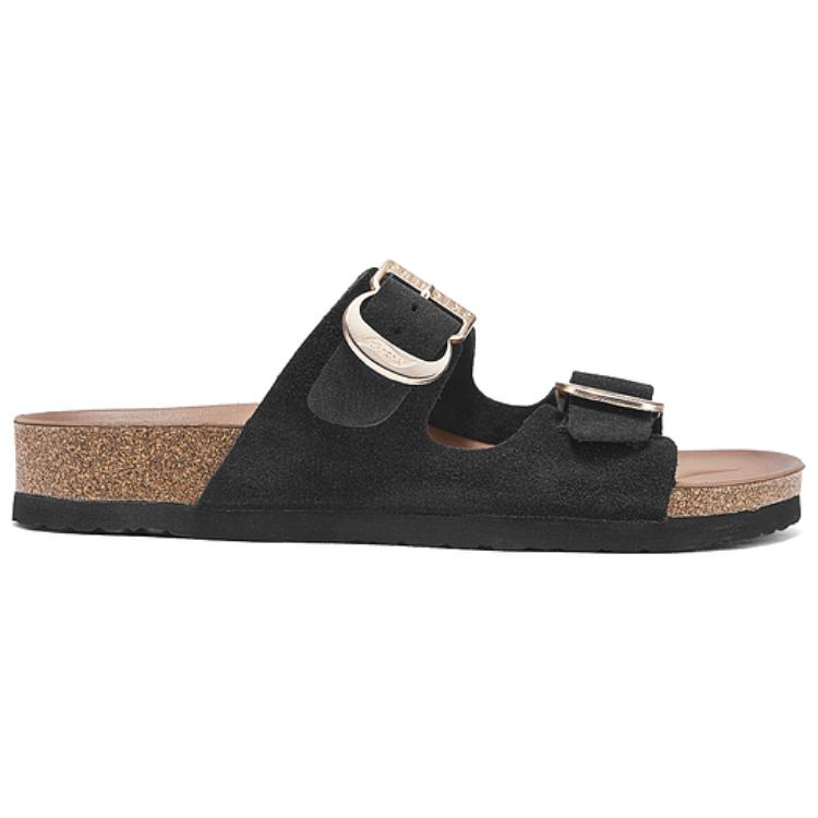 Skechers Женские шлепанцы Cali Comfortable с нескользящей подошвой Черные 163653-BLK