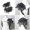 Epaulet Shoulder Pads Feather Epaulet Shoulder Jewelry Shoulder Board for Drama Play Costume Elegant Wing