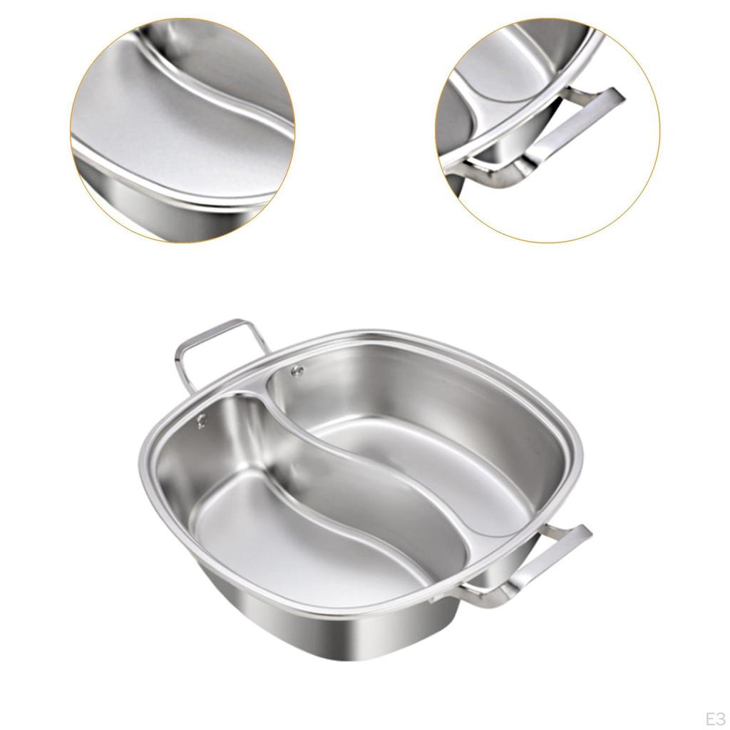 Chinese Pot Divided Cooking Multifunction Shabu Divider for Camping
