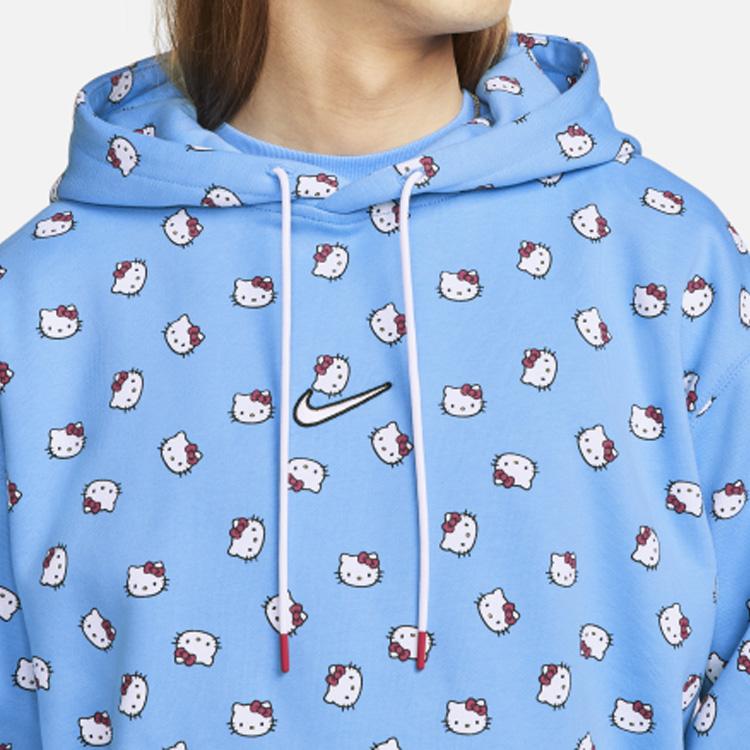 Nike Худи Hello Kitty с логотипом X (Азия) Синяя мужская уличная одежда DR5516-412