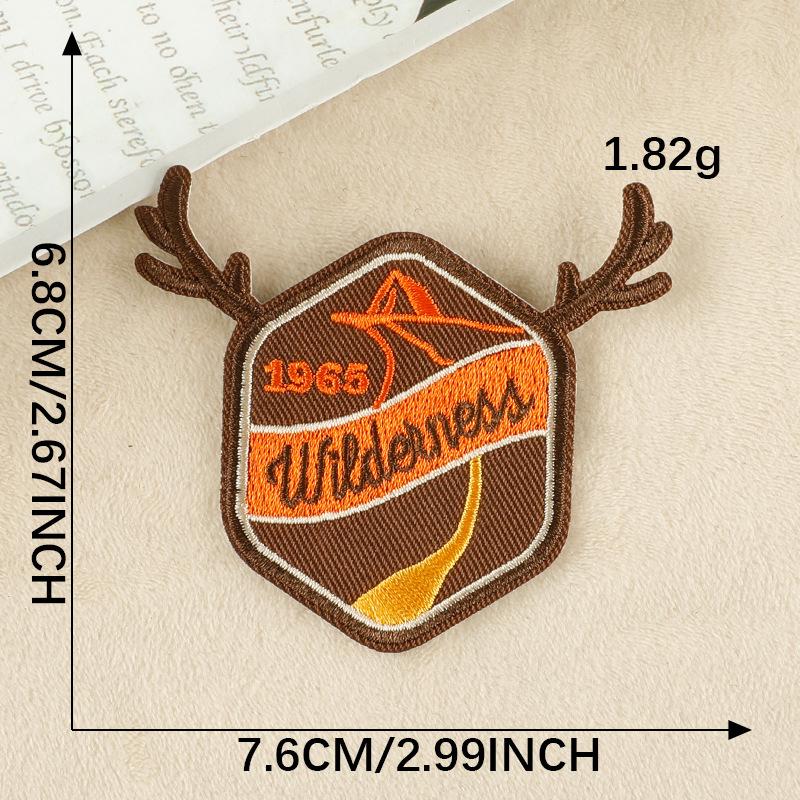 Outdoor Camping Embroidery Patch Iron On Patches For Clothing Thermoadhesive Patches On Clothes DIY Badges Applique On Jacket