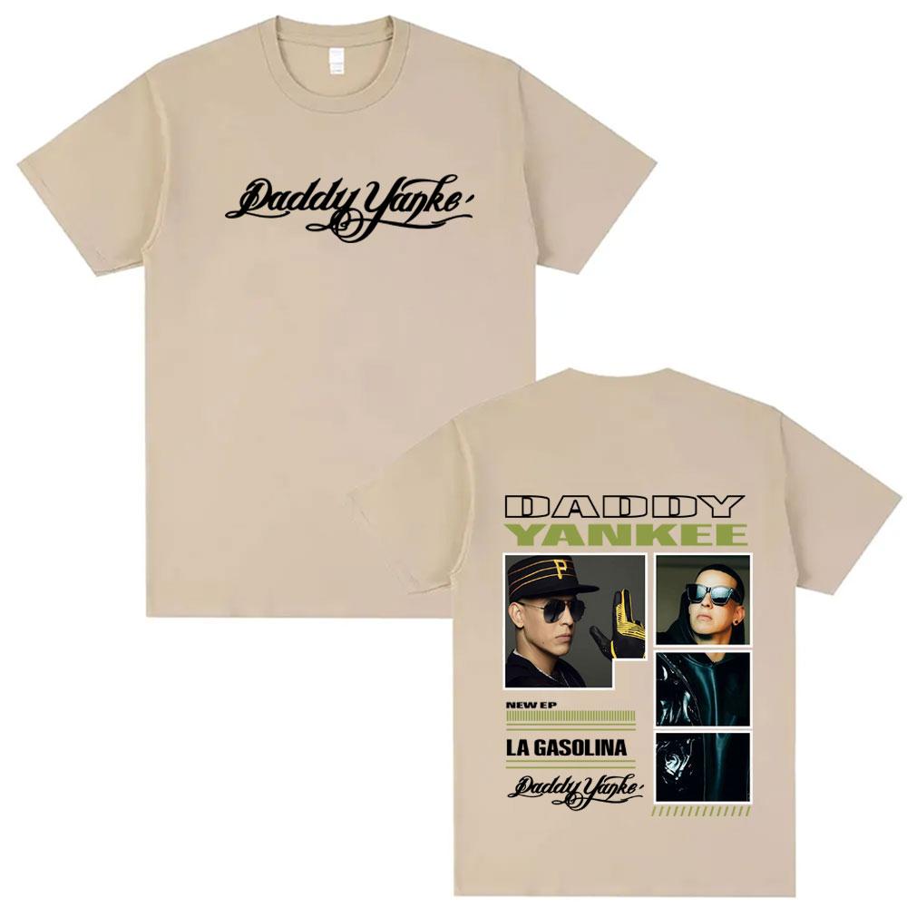 Rapper Daddy Yankee Album Tour Merch T Shirts Men's Clothing Retro Street Hip Hop Oversized T-shirt Unisex 100_ Cotton Tee Shirt