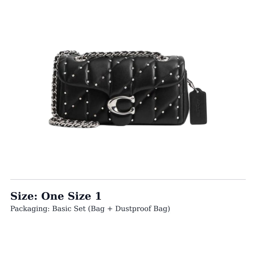 COACH Tabby Sheepskin Crossbody Bags Women's Black CY813-LHBLK