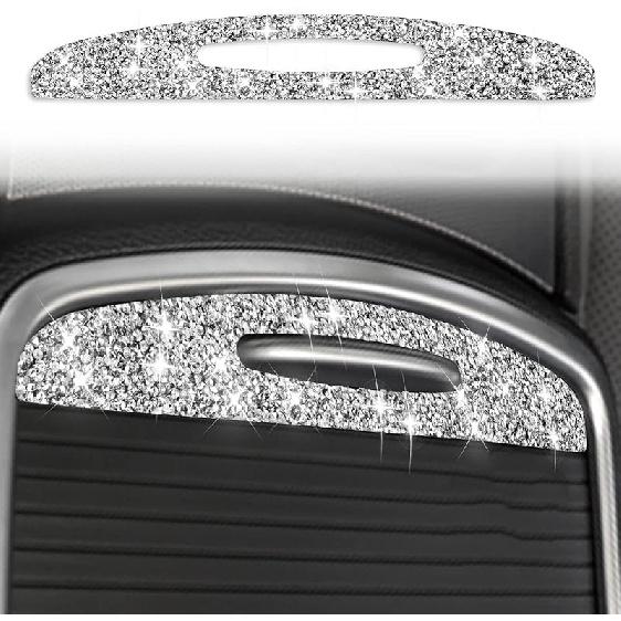 Toworldit Interior Accessories Bling Crystal Rhinestone Steering Wheel Dashboard Decoration Cover Trim Sticker Compatible with Dodge Challenger 2015-