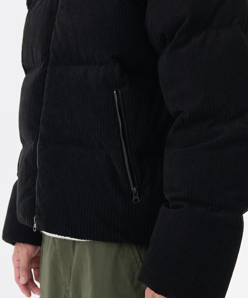 Musinsa Standard Corduroy Down Puffer Short Padded Jacket [Black]