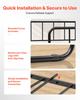 VEVOR Full Size Daybed Frame, Day Bed with Trundle, Heavy Duty Metal Platform Bed Frame, Full Daybed with Metal Slats Support for Living Room