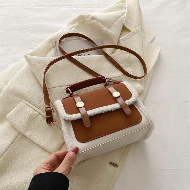 Простая повседневная сумка для поездок на работу в стиле ретро, зимняя повседневная сумка-мессенджер в стиле ретро большой вместимости, простая сумка через плечо