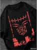 2026 Jujutsu Kaisen Mahito Shibuya Incident Dice Eye Red Line Print TShirt White Oversized Cotton Casual Tee For Anime Fans
