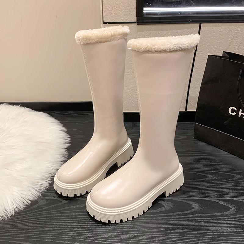 Winter Warm Plush Thick-soled Women's Snow Boots Outdoors 2024 Hot Sale Mid Heel Water Proof Casual Comfortable Women Boots