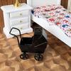 Wrought Iron Mini Bassinet Stroller Realistic Doll Pram Toys Baby Stroller Model  Kids Pretend Play