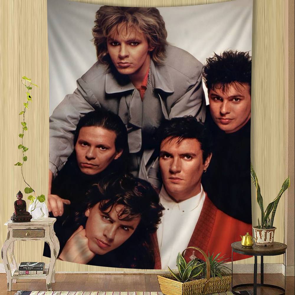 D-Duran Duran Музыкальная Группа Аниме Гобелен Хиппи Цветочные Ковры для Стен Декор Комнаты Повесить на Стену Домашний Декор