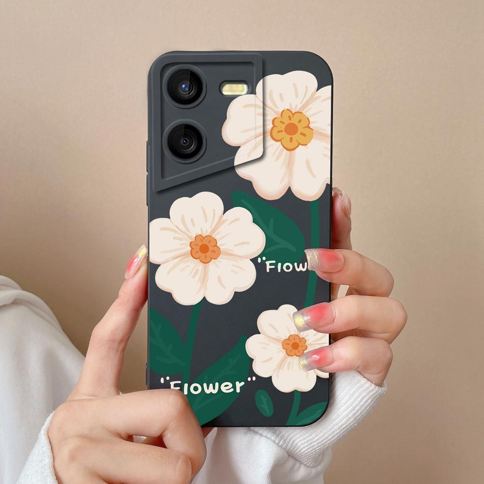 Чехол для Tecno Pova 5 Pro Цветочный Пилот Мягкий Жидкий Силикон Защита Объектива Камеры Защита от Падения Задняя Крышка для Tecno Pova5 Pro Capa