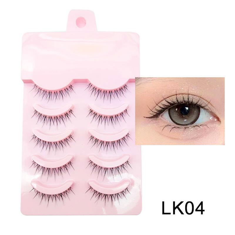 Little Devil Thick Natural Simulation Cos Eyelashes Eyes Extension False Eyelashes Bundles Single Cluster Segmented Lashes Women