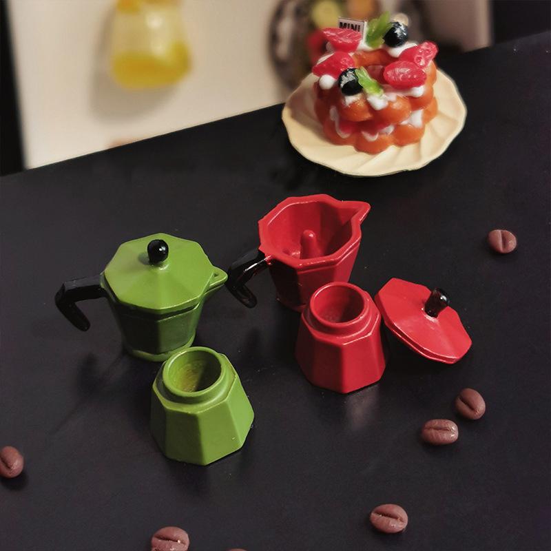 1/12 кукольный домик имитация кофемашины модель кукольный домик кухонный декор игрушки кукольный домик аксессуары ролевые игры игрушка
