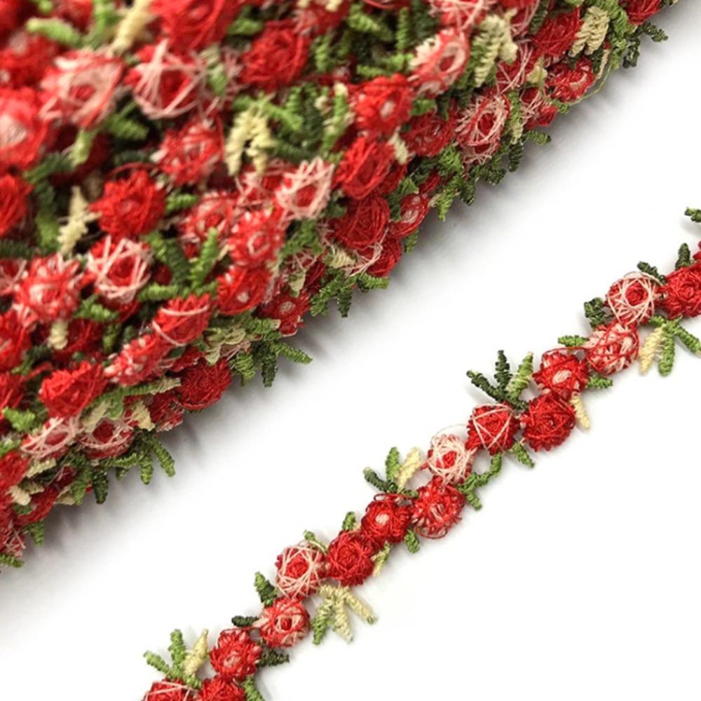 Dress Decoration Flower Embroidered Garment Accessories Lacework Polyester Lace Apparel Sewing Lace