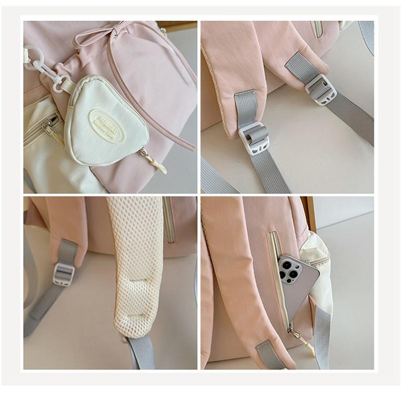 Рюкзак для девочек, студенческий, универсальный, в стиле кампуса, сумка на два плеча, дорожный рюкзак, прочный, легкий, модный