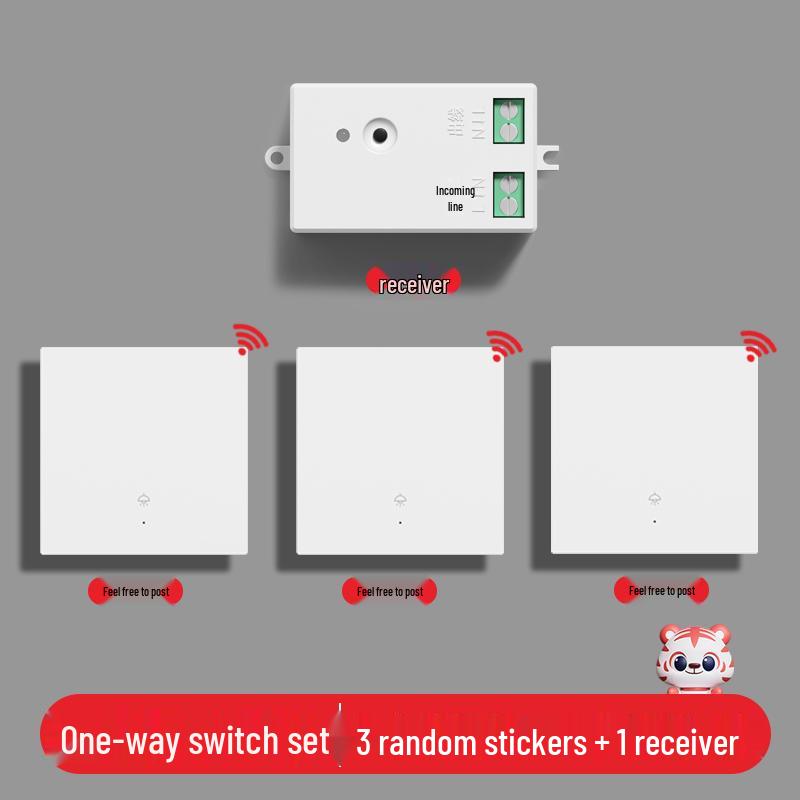 Умный беспроводной выключатель света с двойным управлением - Не требует проводки, 220В, система удаленного управления "мастер-ведомый"