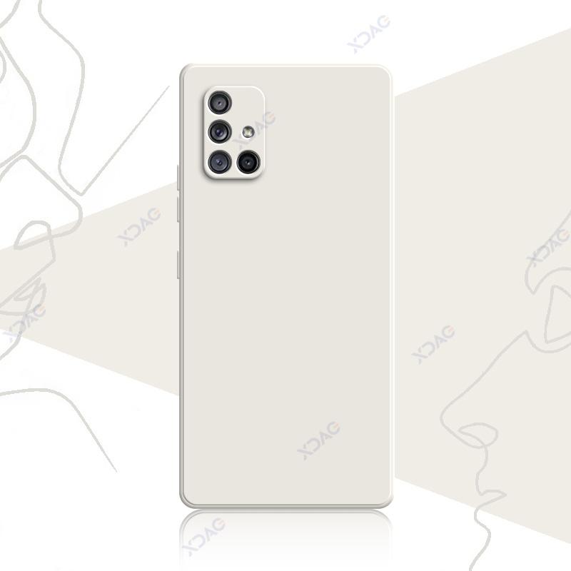Чехол для мобильного телефона Samsung Galaxy A51 A71 4G SamsungA51 SamsungA71 360 Мягкий роскошный квадратный жидкий силиконовый чехол на заднюю панель