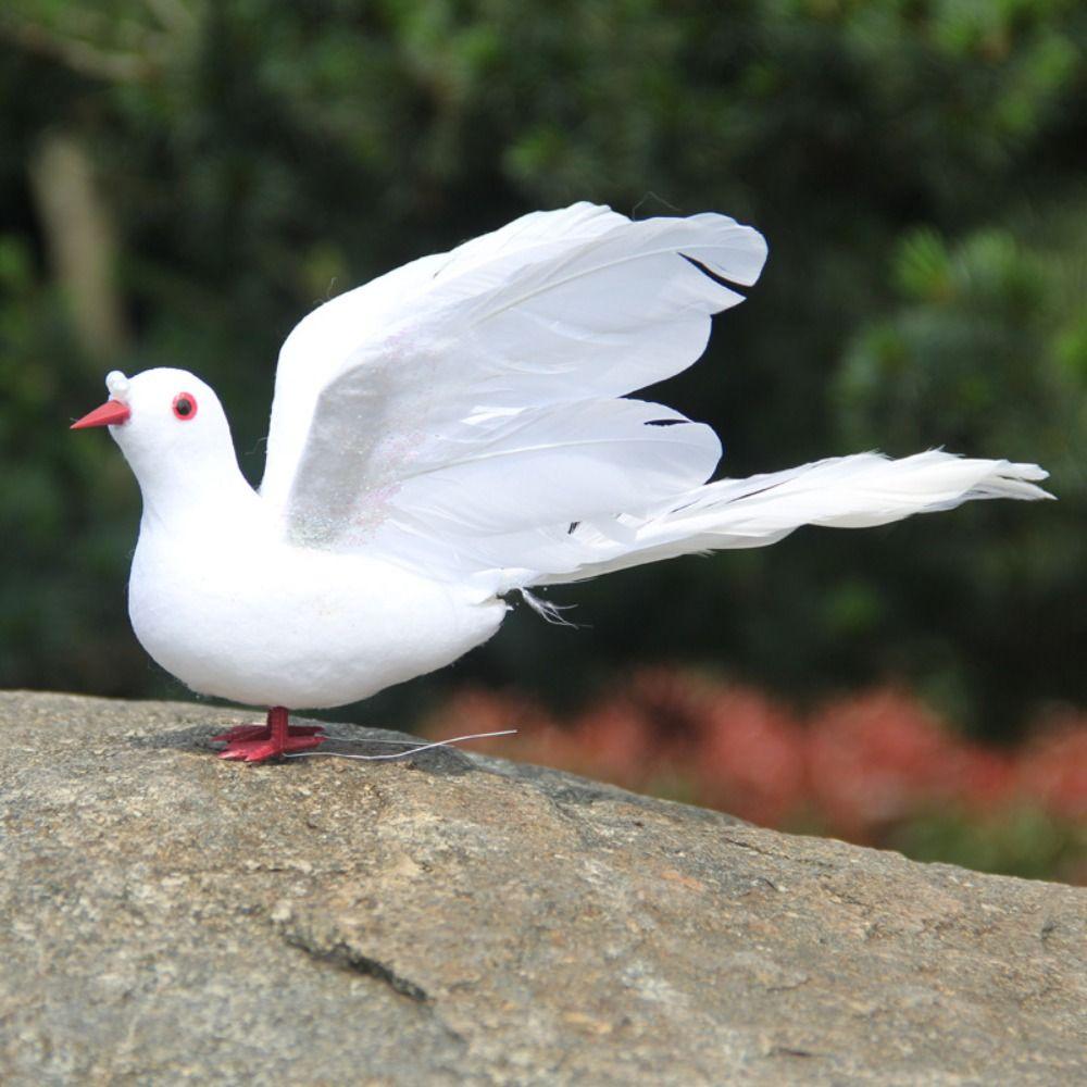 Bird Peace Dove Small Simulation Dove Creative White Pigeon Garden