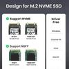 Корпус для SSD 10 Гбит/с M2 NVMe SATA, бокс для SSD M.2 NVME NGFF к USB 3.1, кабель Type-A на Type-C для аксессуаров M.2 SSD для ПК