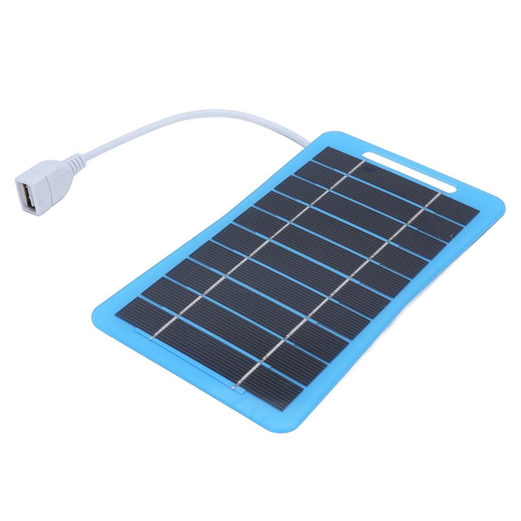 Зарядное устройство на солнечной панели 5 Вт 5 В Монокристаллический кремний Легкая портативная солнечная панель с ручкой для