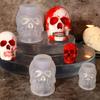 Small, medium and large 3D silicone cranial head moulds for resin, soap, clay, candle wax casting, Halloween home decoration