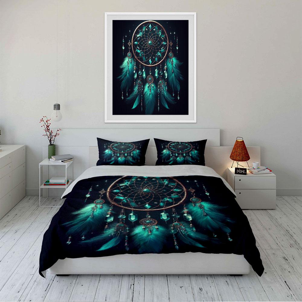 Dreamcatcher Pattern Bedding Set Bedding Duvet Cover Set Duvet Cover Pillowcases (1 * Duvet Cover 2 * Pillowcases, without duvet insert)