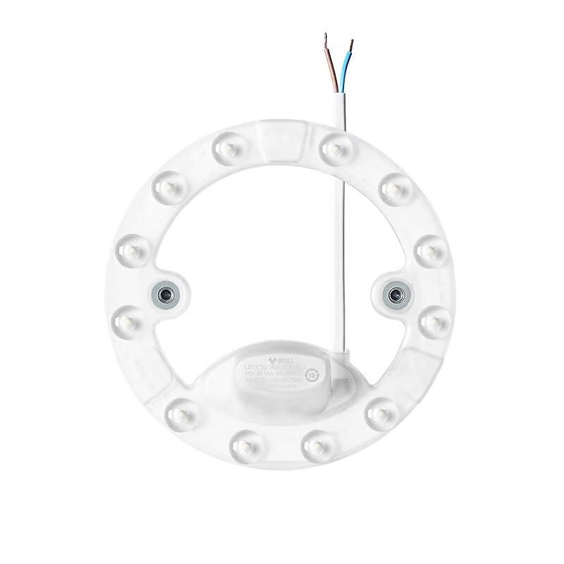 BULL LED Ceiling Light Retrofit Bulb Strip Replacement Light Panel Source MD-E012A-AS 12W Round 6500K