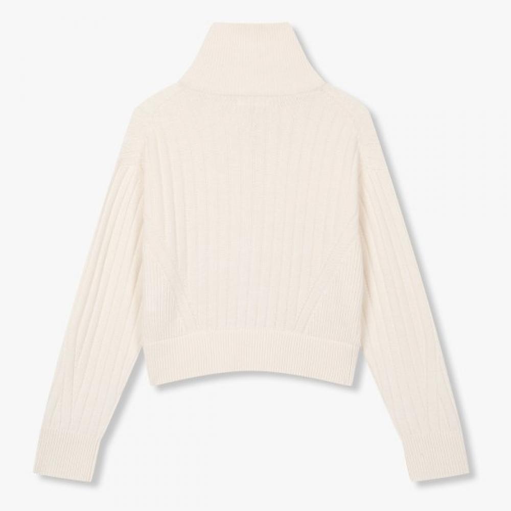 Studio Tomboy High Neck Ribbed Zip Cardigan 9106451103