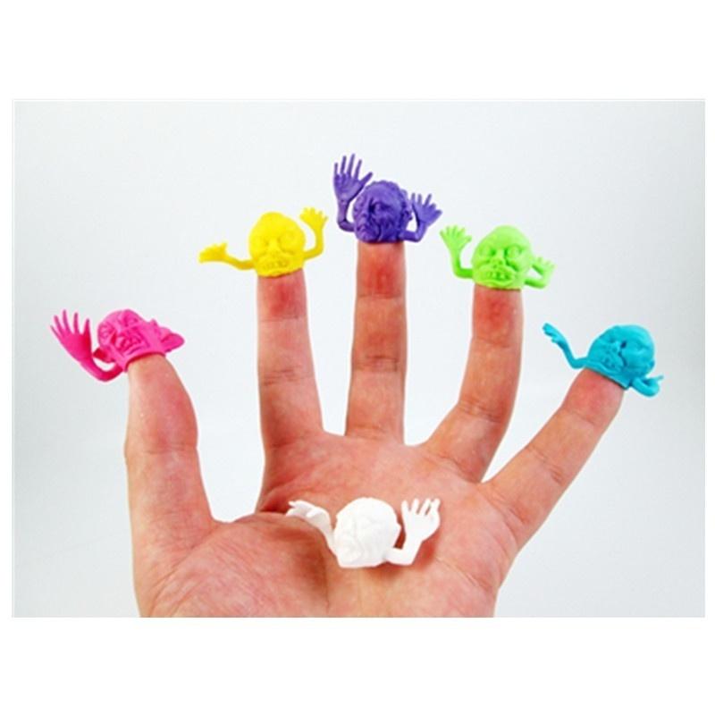 Creative New 10PCS Dinosaur Finger Puppets Toy Hour Kids Funny Dinosaur Toys Pinata Party Favors Plastic Puppets New Color