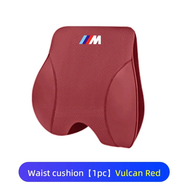 LXEQ4 New 2025 Car Lumbar Support Headrest Waist Neck Pillow Auto Seatrest Cushion For BMW M Power Sport M1 M3 M4 M5 M6 E90 E39 F30 F1