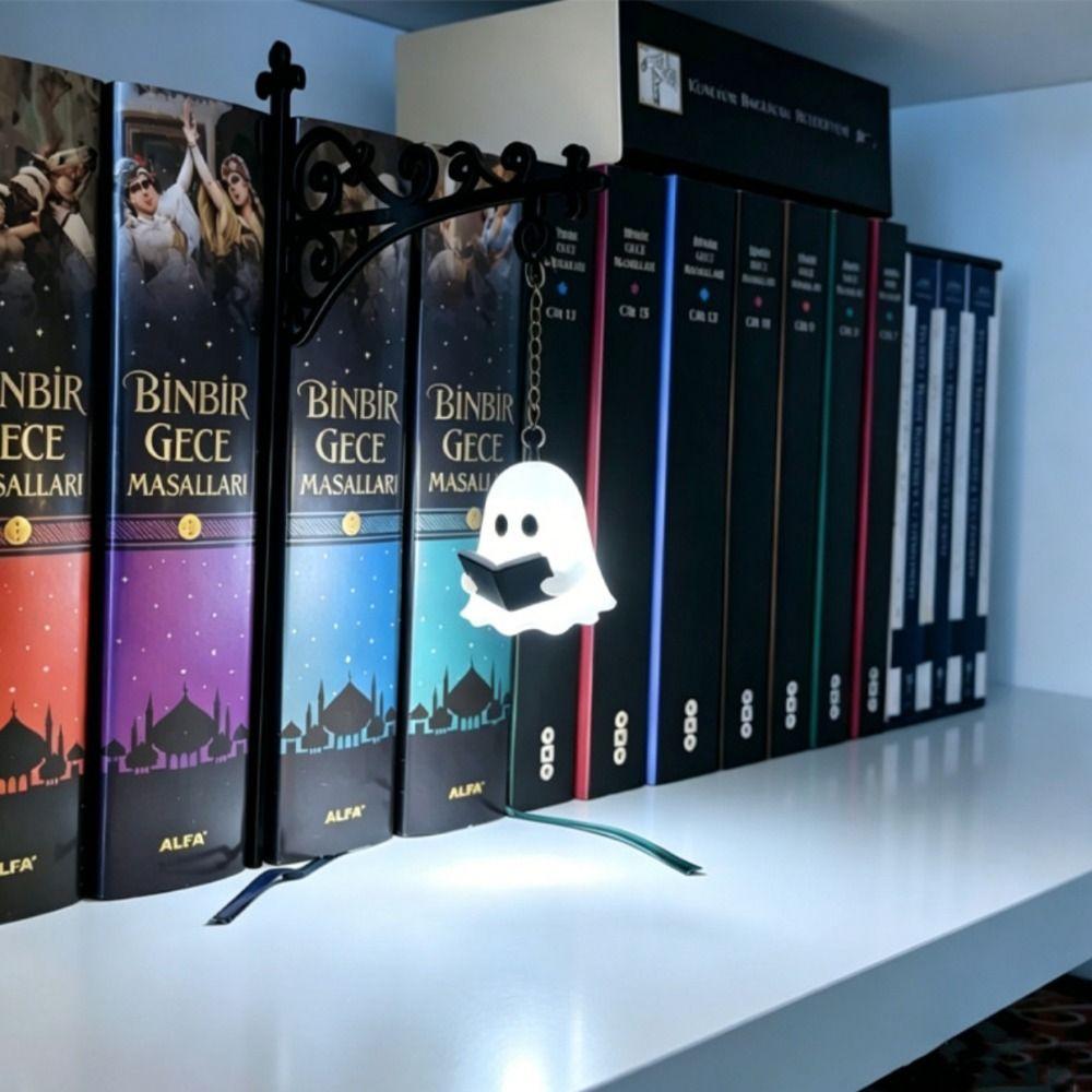 Теплый белый свет для книжной полки Винтажная лампа для книжной полки Призрачный свет для книжной полки Библиотека