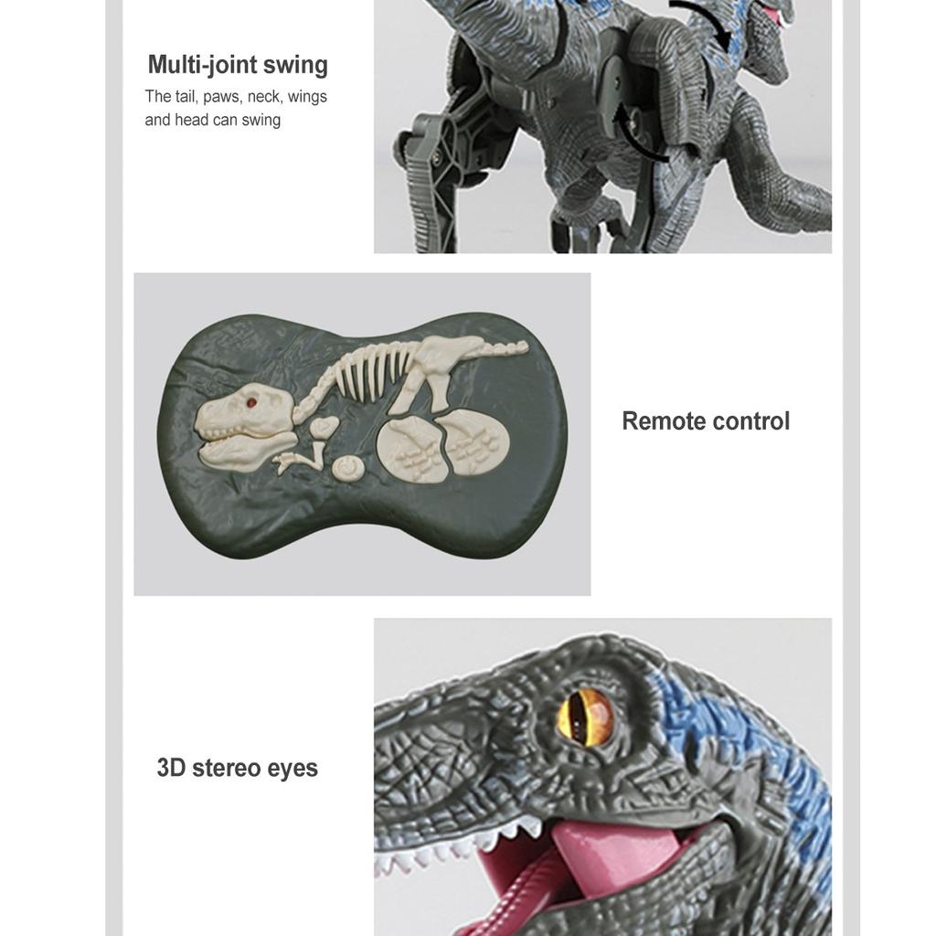 Новый 2,4G электрический большой пульт дистанционного управления робот-динозавр игрушки-динозавры с дистанционным управлением большие динозавры звуковой свет игрушка ходячие животные игрушки для мальчиков