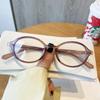 New Elliptical Photochromic Myopia Glasses Retro Korean Oval Small frames Myopia Eyewear Anti Blue Light Color Changing Glasses