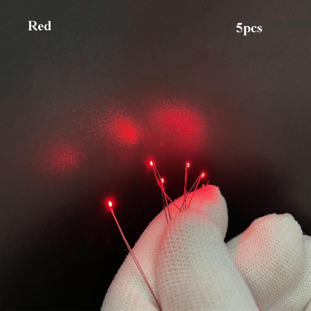 5pcs 0603 Models Car Modification Lights DIY Materials Led SMD Wires Red Black Line  For Model Train