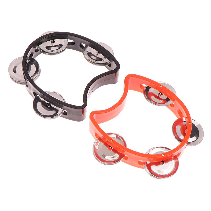 Детский сад Ручной тамбурин Металлические колокольчики Пластиковый погремушка Мяч Перкуссия Ktv Вечеринка Детская игра Игрушка Музыкальный инструмент