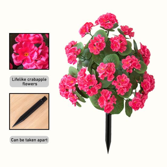 Искусственный цветочный кустарник с шипами, искусственная зелень, куст, дерево с цветами, садовые искусственные цветы, колышек для земли, фермерский дом, наружное украшение для крыльца патио