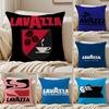 Горячая L-Lavazza Кофейная Наволочка Шелковистая Коротковорсовая Наволочка для Диванной Подушки Скрытая Молния Мягкий Пылезащитный Чехол для Домашнего Декора