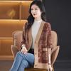 Vintage Jacquard Sweater Jacket Women's Loose Lazy Wind Large Size Women's Clothing Mother Knitted Cardigan Fashion Casual