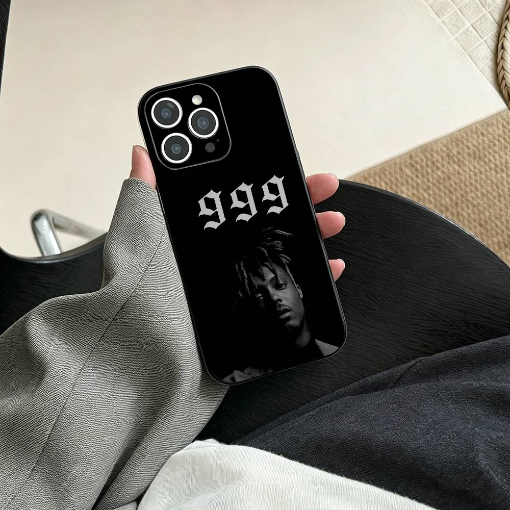 Чехол для телефона рэпера 999 J-Juice W-WRLD для iPhone 17, 16, 15, 14, 13, 12, 11 Plus, Pro Max, Других Мягкая Черная Крышка
