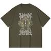 Хлопковая футболка плотностью 230 г/м² 100% Хлопок Heavy Metal Футболка с принтом рок-группы Популярная музыка Унисекс Тяжелая хлопковая футболка