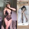 Sex underwear lace suspender nightdress spring onesie sexy belt chest pad inner beauty back pure desire wind