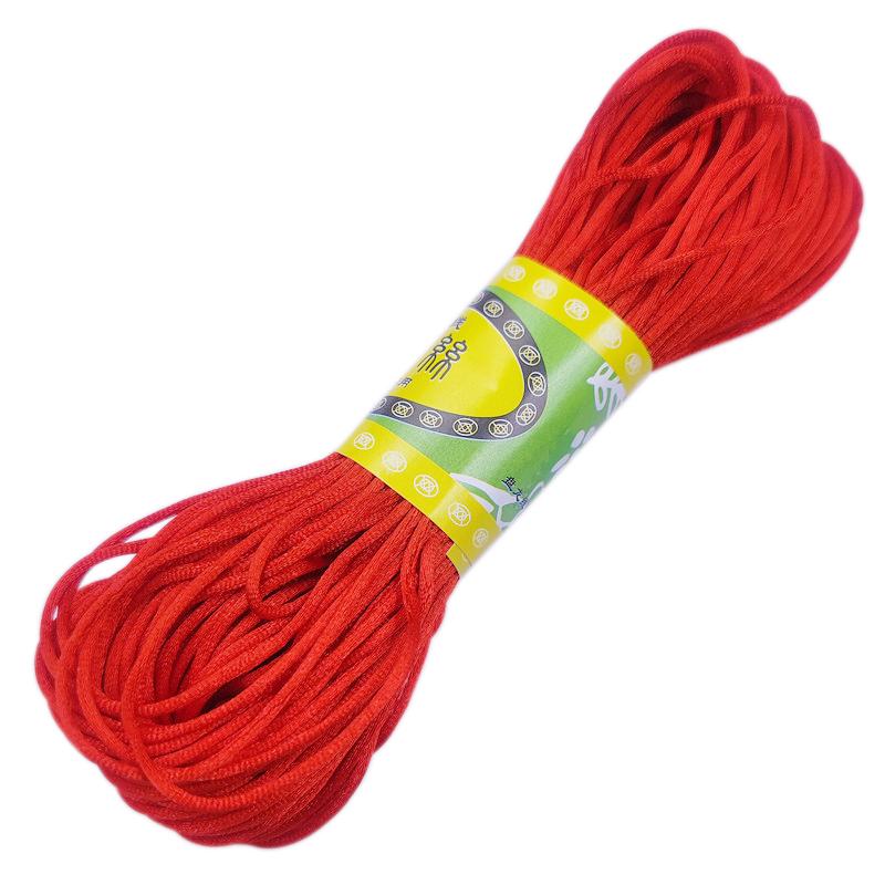 Высококачественный браслет, плетеная веревка, новая, 20 м/рулон, 2 мм, нить, китайский узел, сделай сам, кисточки, шнур макраме, нить Шамбала, ювелирные аксессуары
