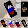 Чехол для телефона Флаг России Для Samsung Galaxy S24 S25 Ultra S21 S22 Ultra S10E Note 10 Plus Note 20 FE S23