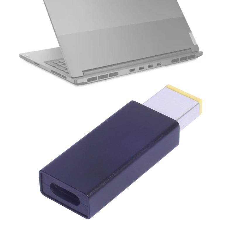 Адаптер-конвертер USB C для быстрой зарядки в квадратный порт, преобразователь Type C в PD100W, легко подключайте несколько устройств