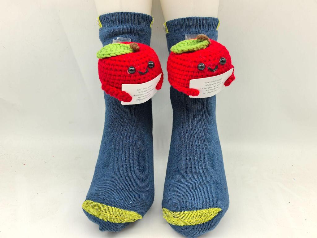 Уютные рождественские вязаные носки с животными - Теплые и милые для осени и зимы