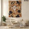 RipNDip Brown Camo Pattern Home Decor Tapestry, Wall Hanging, Decorative RV Wall Cloth.ZGT0914084