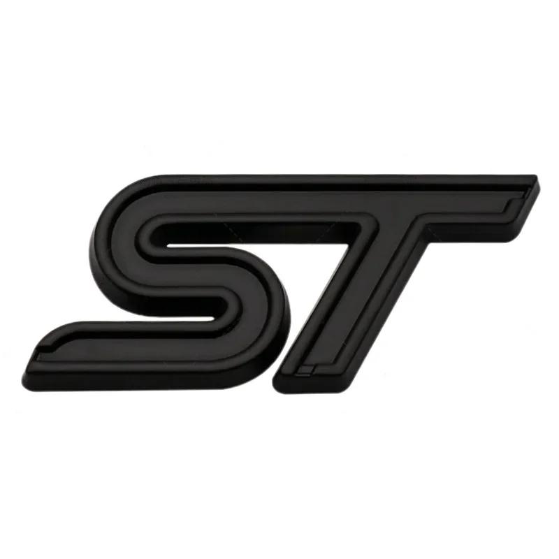3D металлическая эмблема ST на переднюю решетку радиатора, наклейка на заднее крыло багажника автомобиля для Focus Mondeo Fiesta Edge Escort MK2 MK3 MK4 MK5 MK7