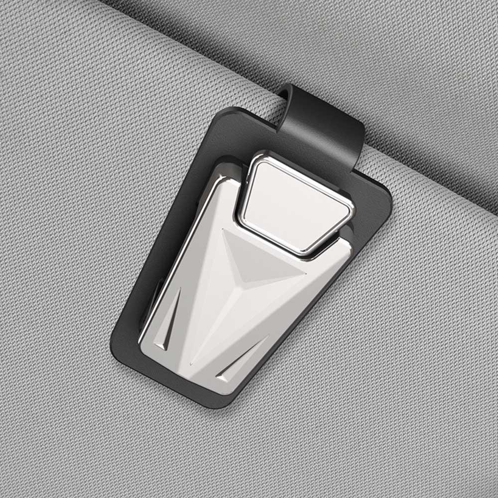 Convenient Sunglasses Holder Metal Buckle Automobile Glasses Organizer  for Car Visor