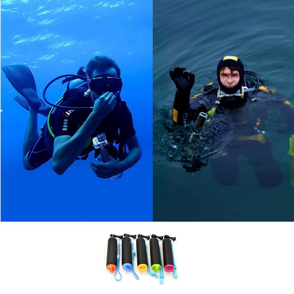 Floating Waterproof Hand Grip Selfie Stick Underwater Gear for GoPro Hero 13 12 11 10 9 8 Insta360 DJI OSMO SJCAM Action Camera